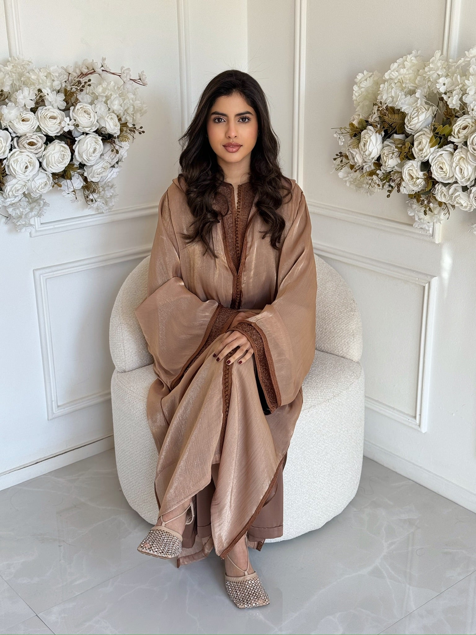 Elegant Moroccan jellaba Lamis – modest Eid dress