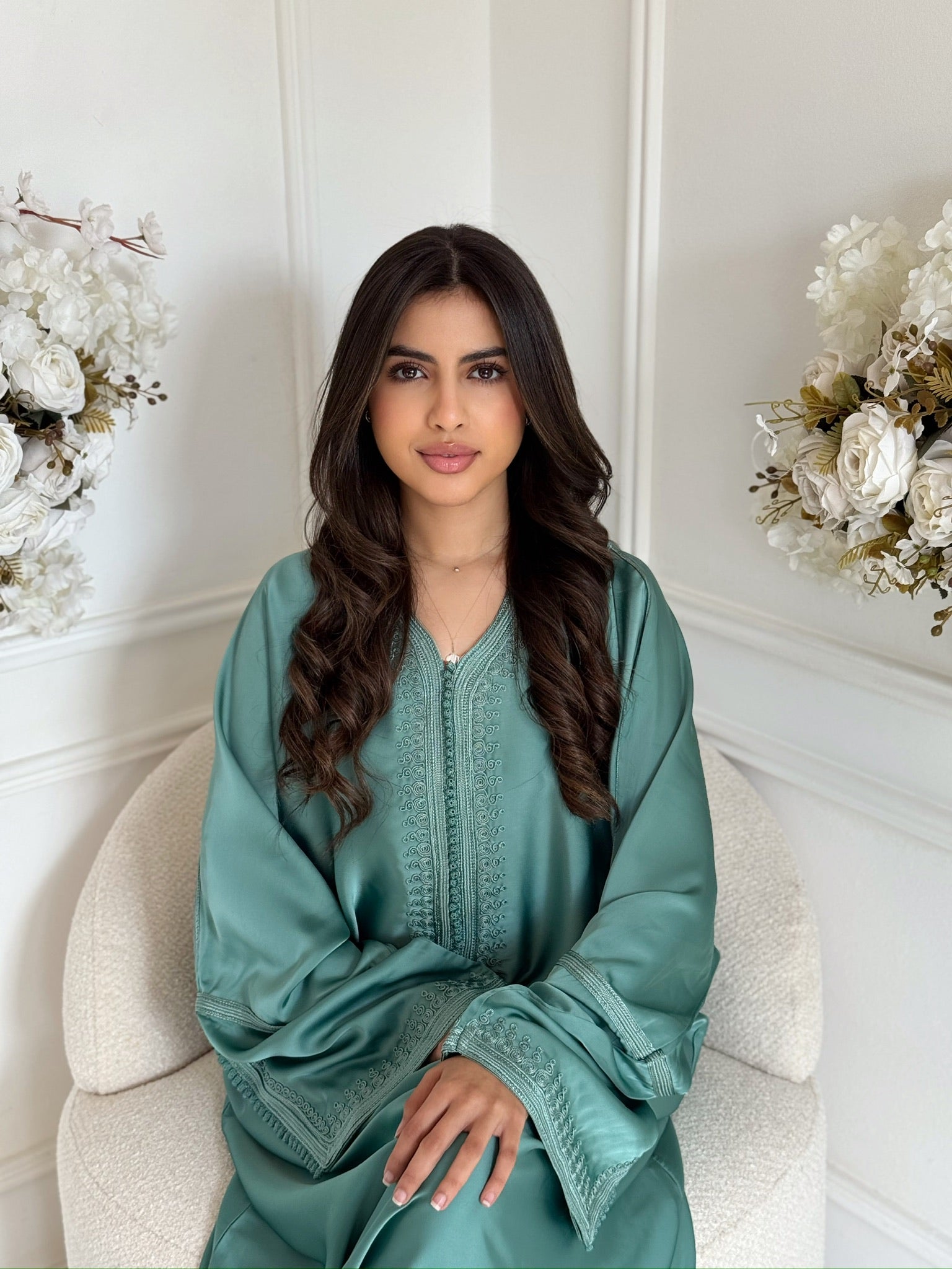 Gandoura Amber Moroccan gandoura dress modest traditional Moroccan clothing