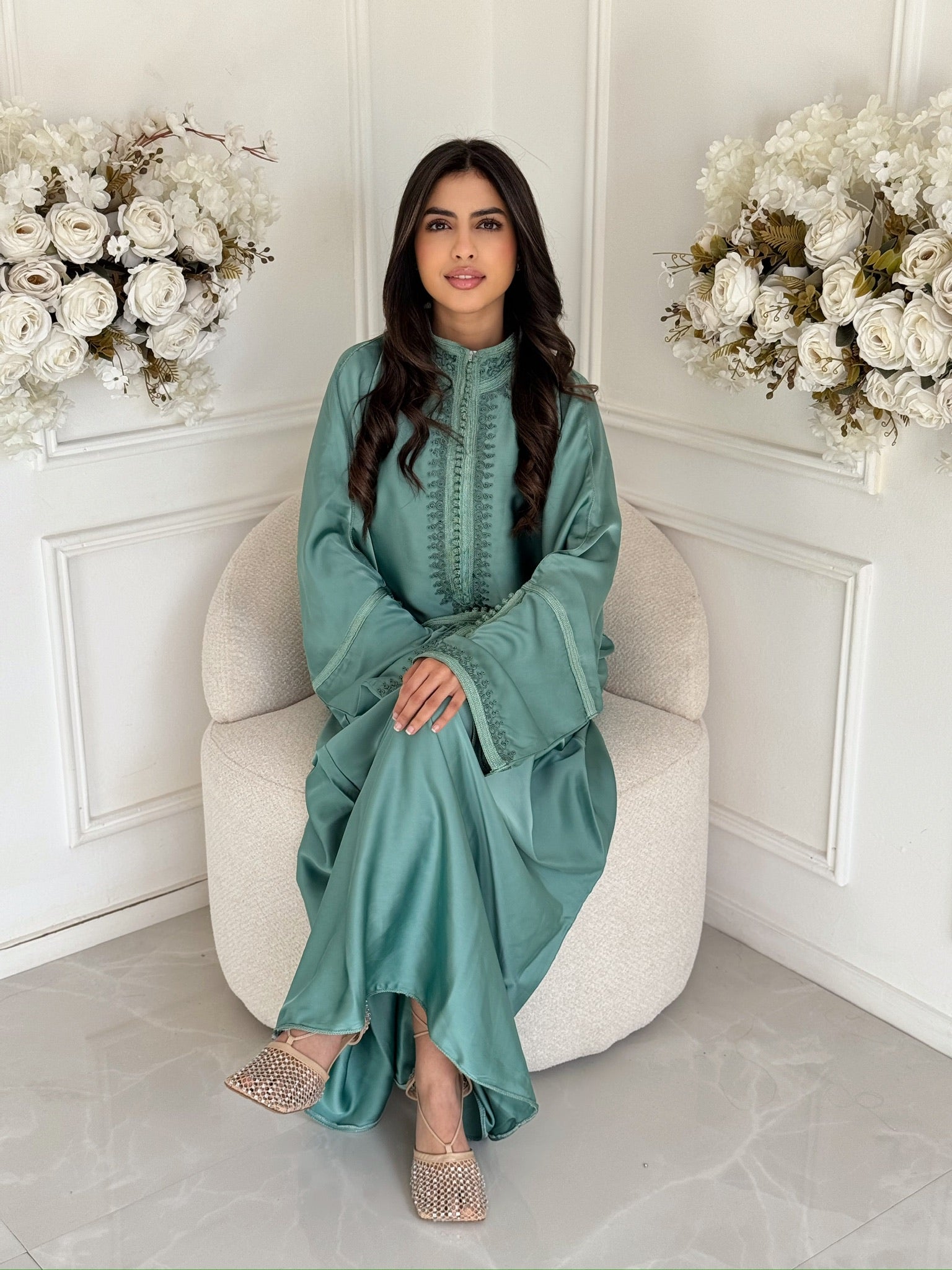 Gandoura Khawla Moroccan gandoura dress modest traditional Moroccan clothing