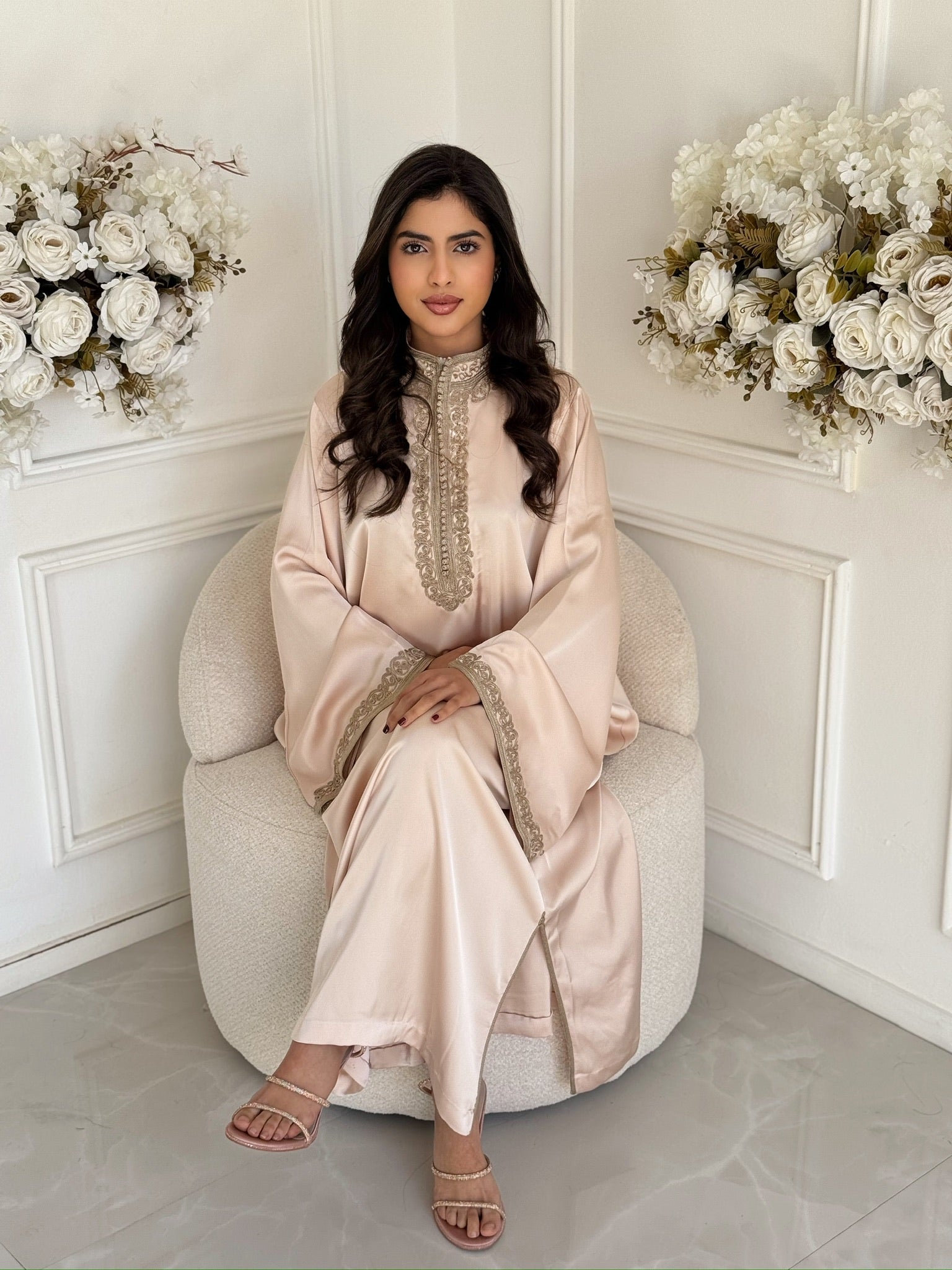 Moroccan gandoura Elin – modest Eid dress for women