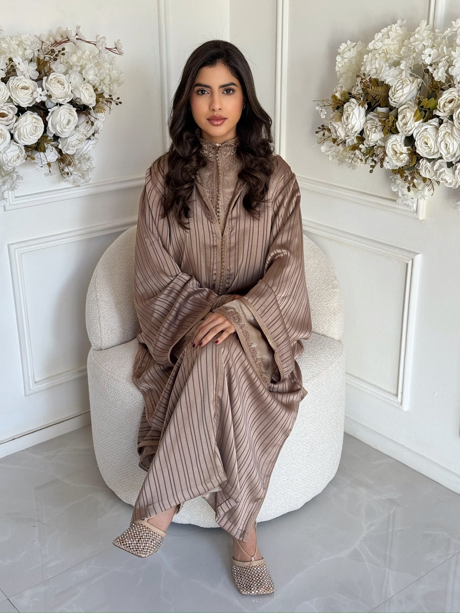 Elegant Moroccan jellaba Rawan – modest Eid dress
