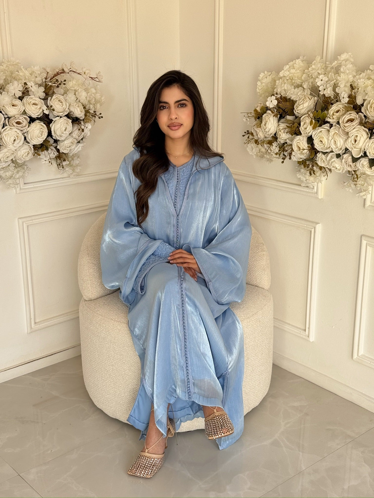 Handmade Moroccan jellaba Insaf for Ramadan evenings