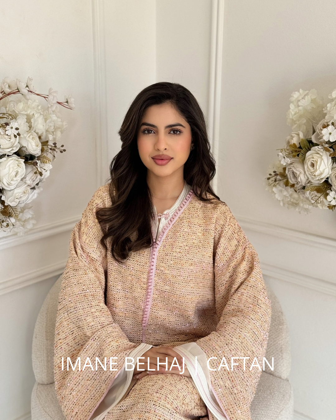 moroccan tweed caftan zayna modest fashion two piece caftan