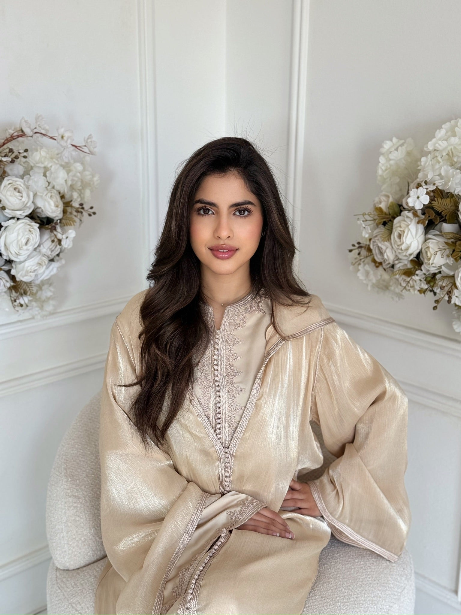 Moroccan jellaba dress Jellaba Maya modest flowing fit