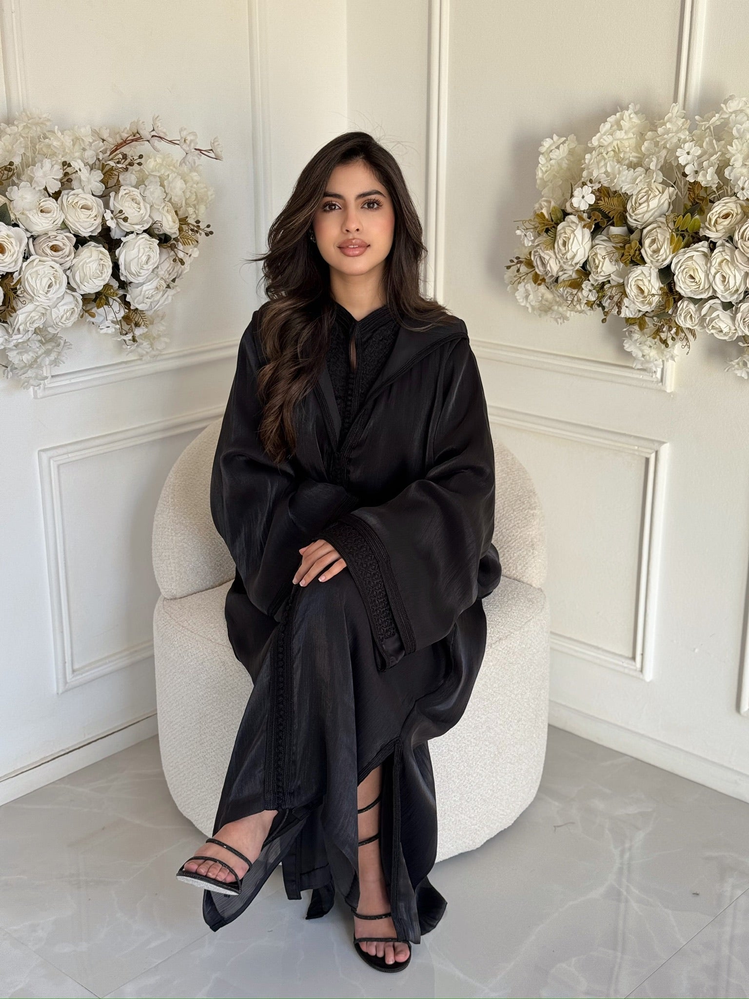 Elegant Moroccan jellaba dress Maryama for Eid celebrations