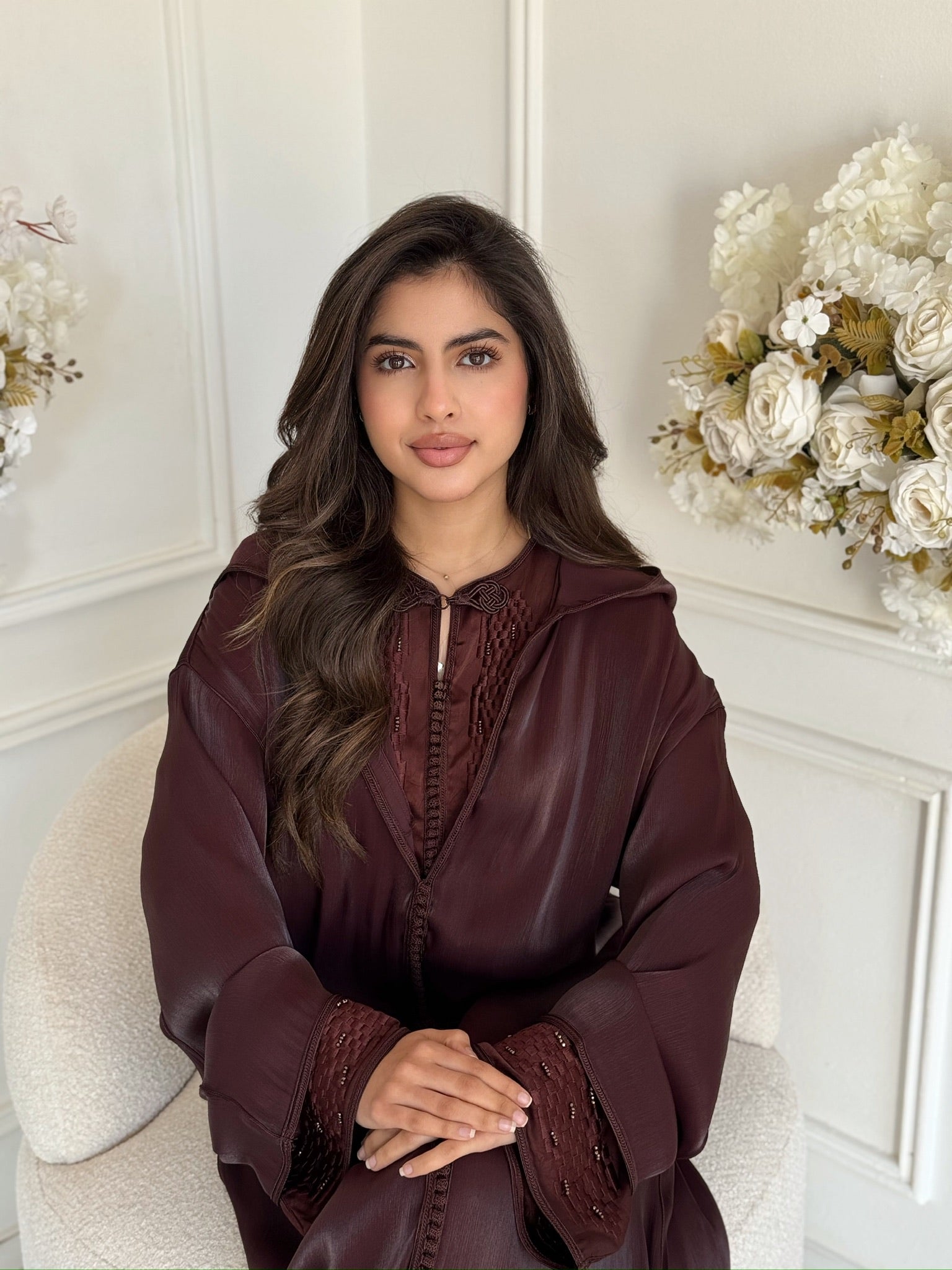 Elegant Moroccan jellaba dress Insaf for Eid celebrations