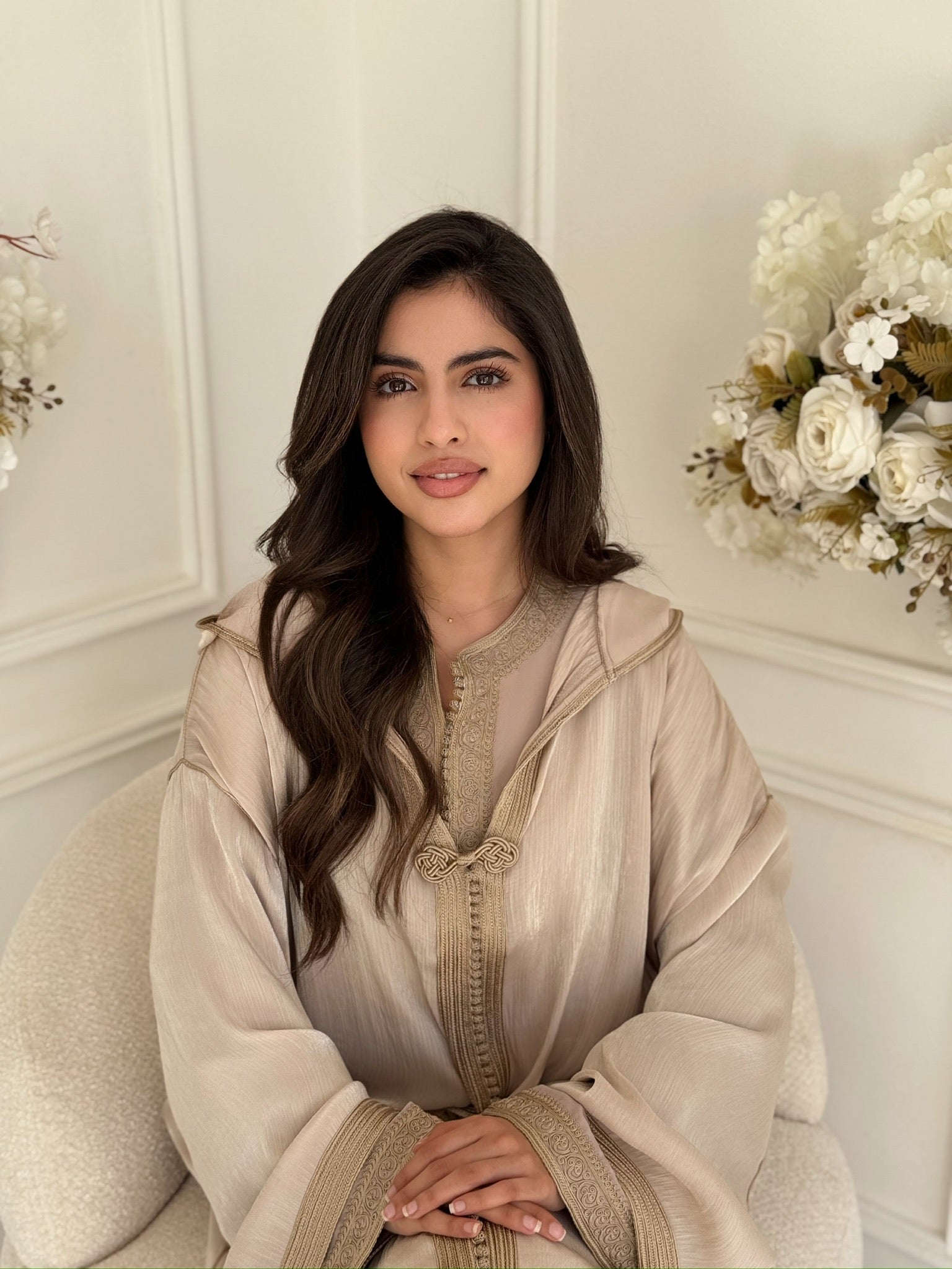 Handcrafted Moroccan jellaba Noureen for Ramadan evenings