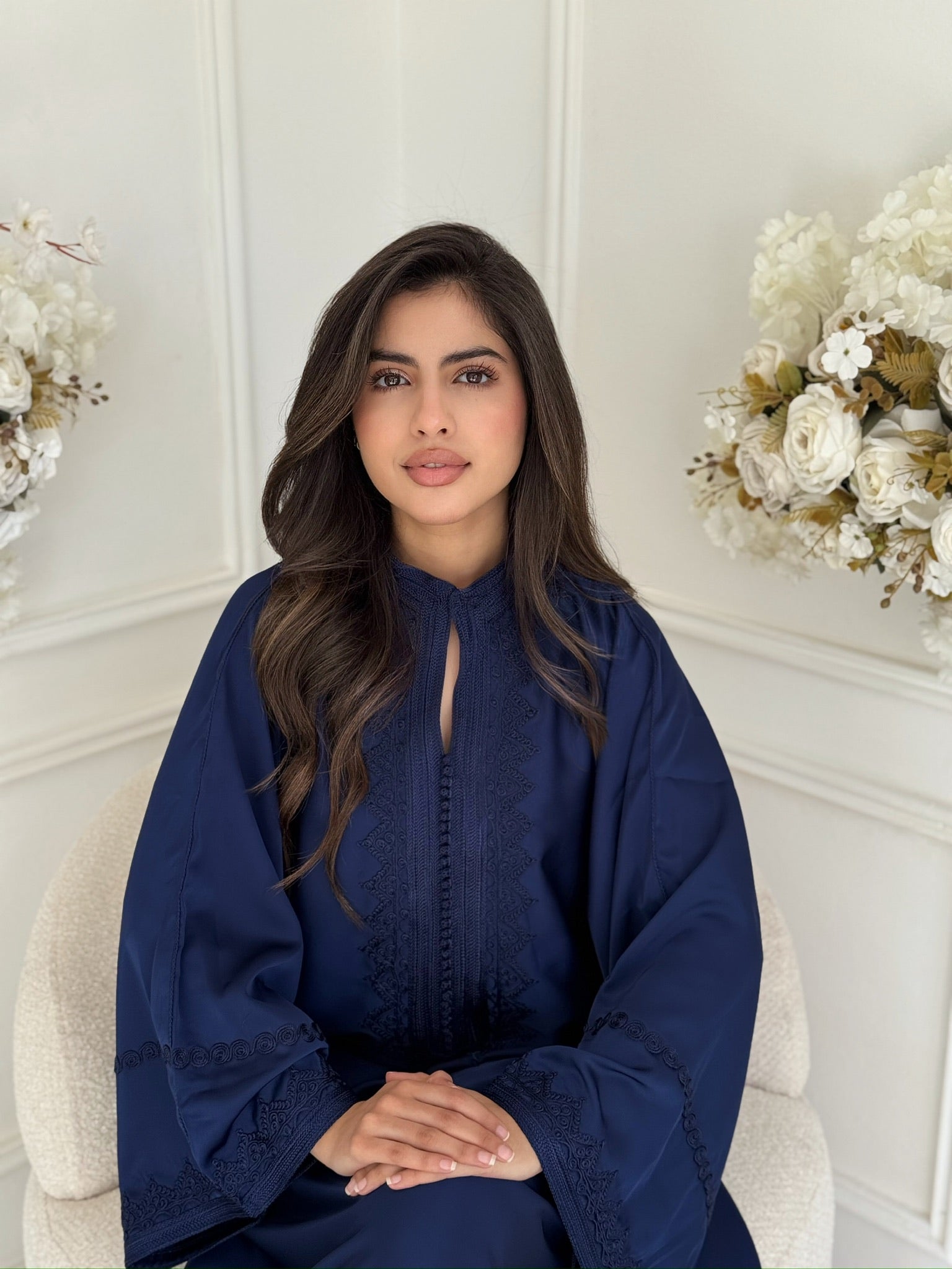 Handmade Moroccan gandoura Alanoud for Ramadan evenings