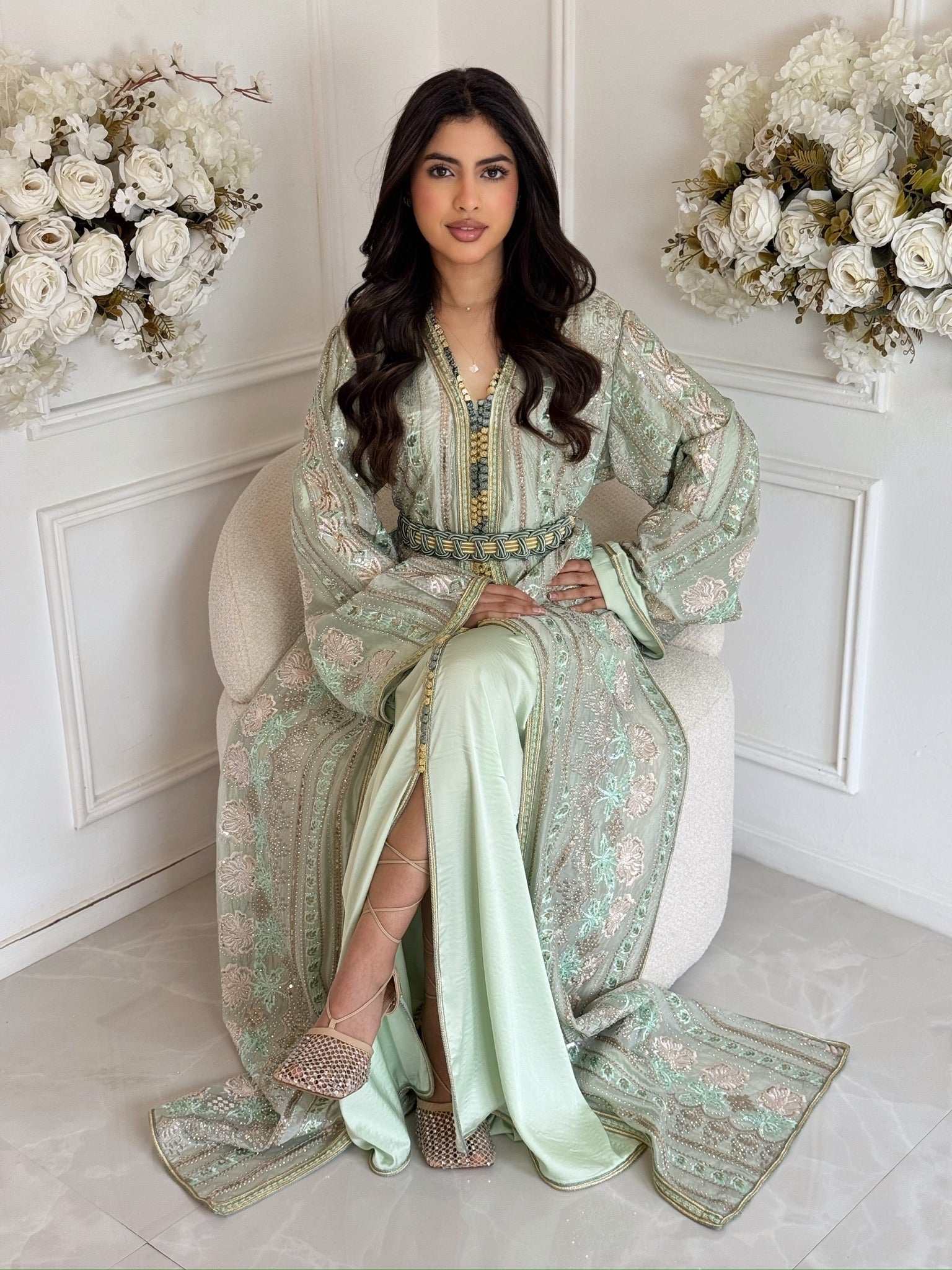 Luxury Moroccan takchita dress for weddings and Eid – modest elegant fashion