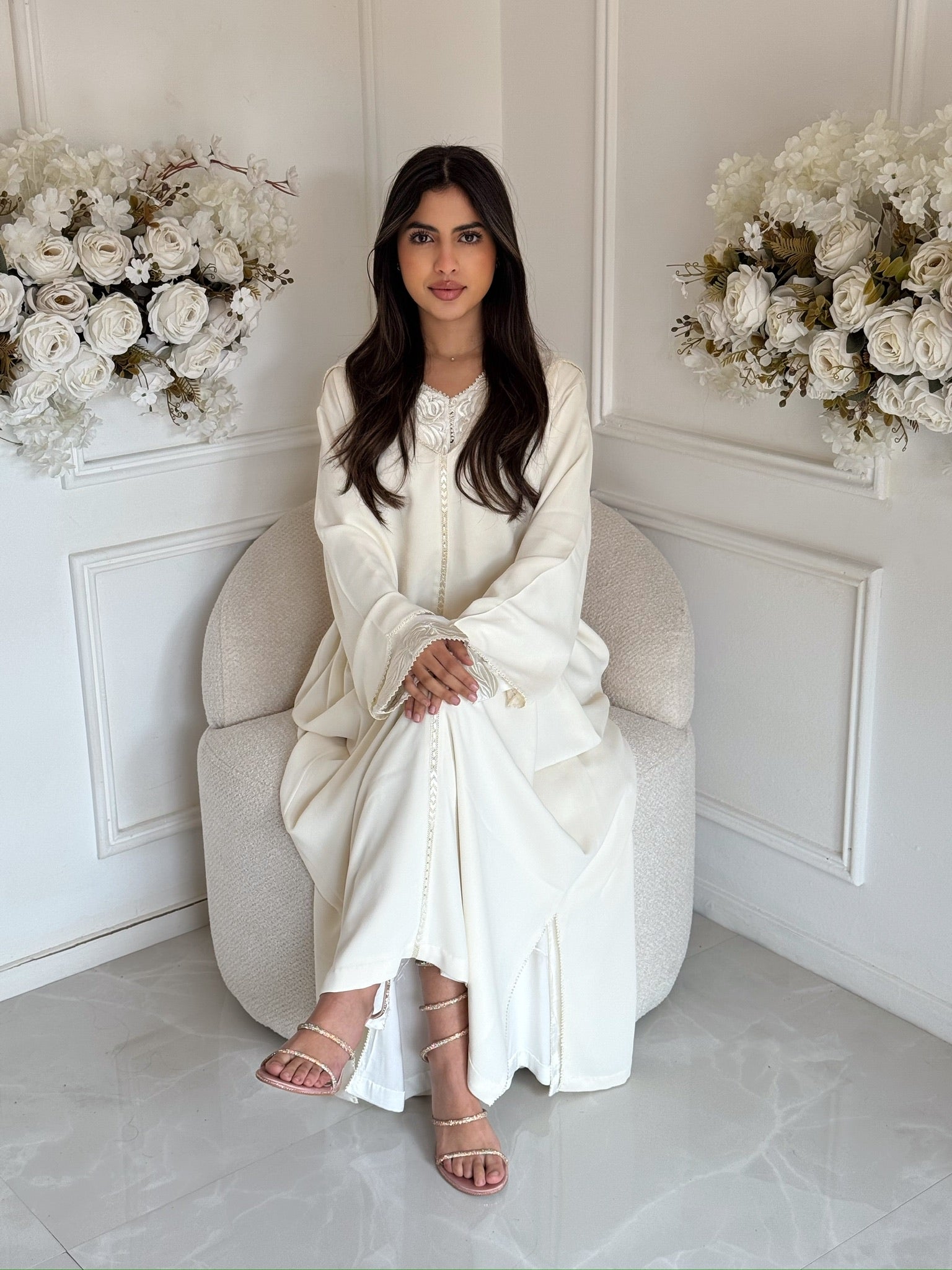 Moroccan jellaba dress Jellaba Aroosa modest flowing fit